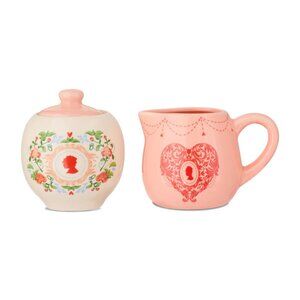 Bridgerton Pink Ceramic Cream and Sugar Set - NIB